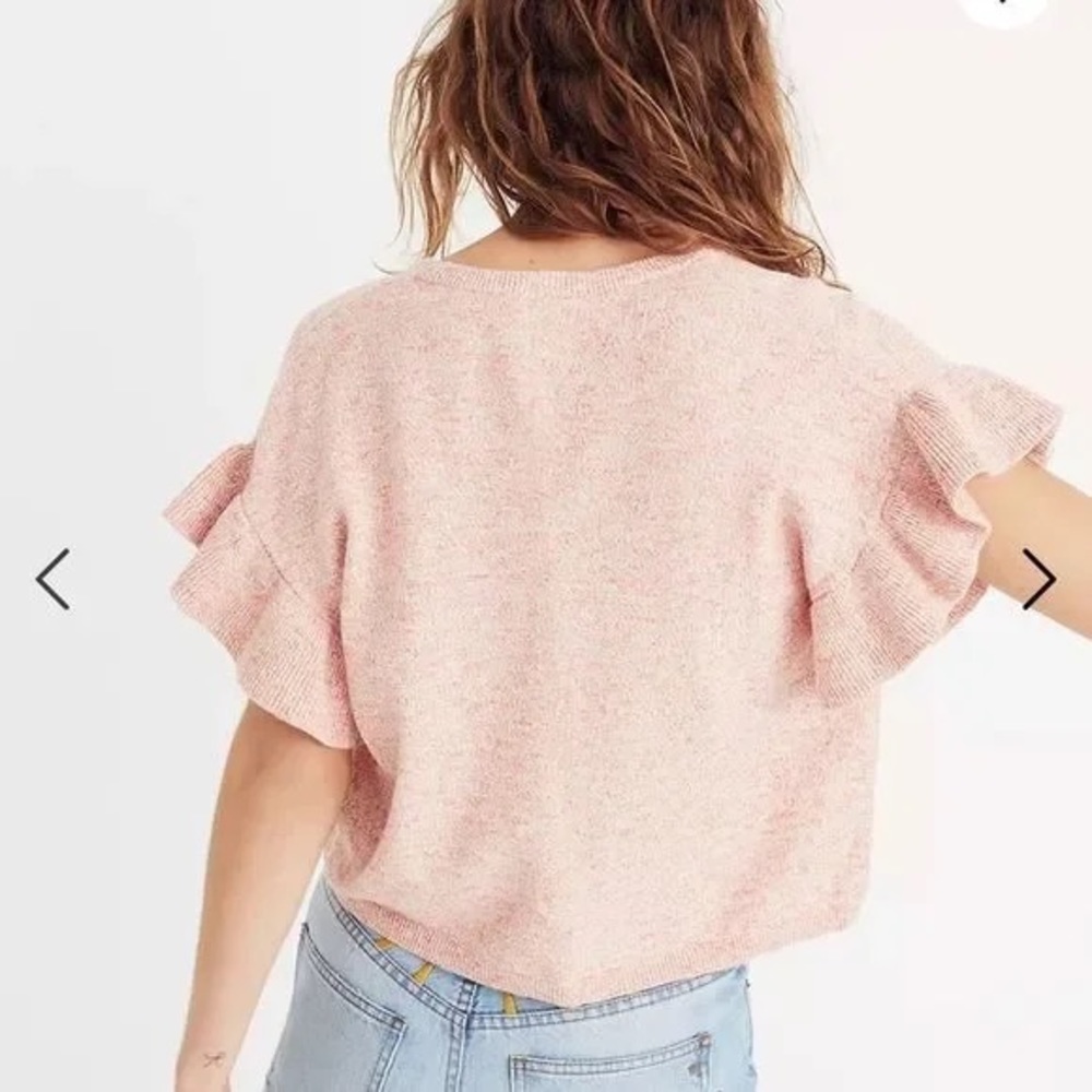 Madewell Ruffle-Sleeve Sweater Tee - Picture 6 of 7